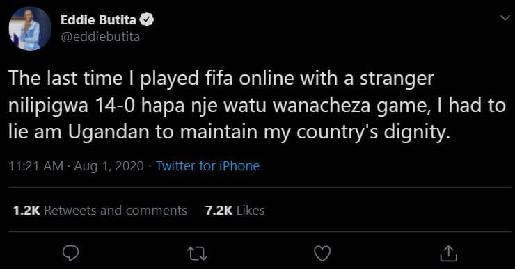 Eddie butita eddiebutita the last time played fifa online with a stranger nilipi