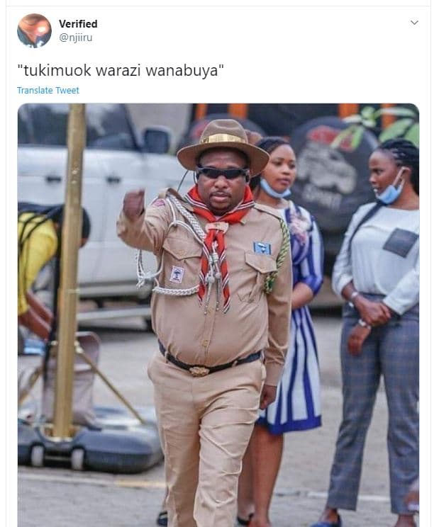 Verified njiiru tukimuok warazi wanabuya translate tweet