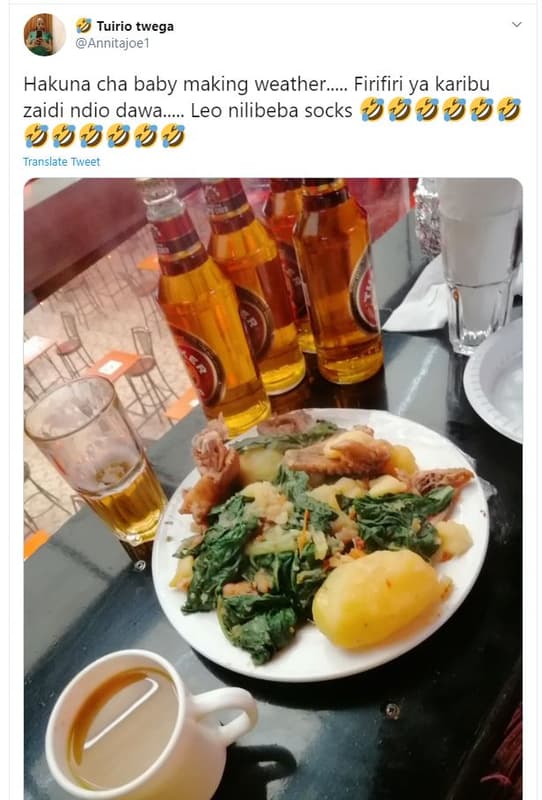 Tuirio twega annitajoe1 hakuna cha baby making weather. firifiri ya karibu zaidi