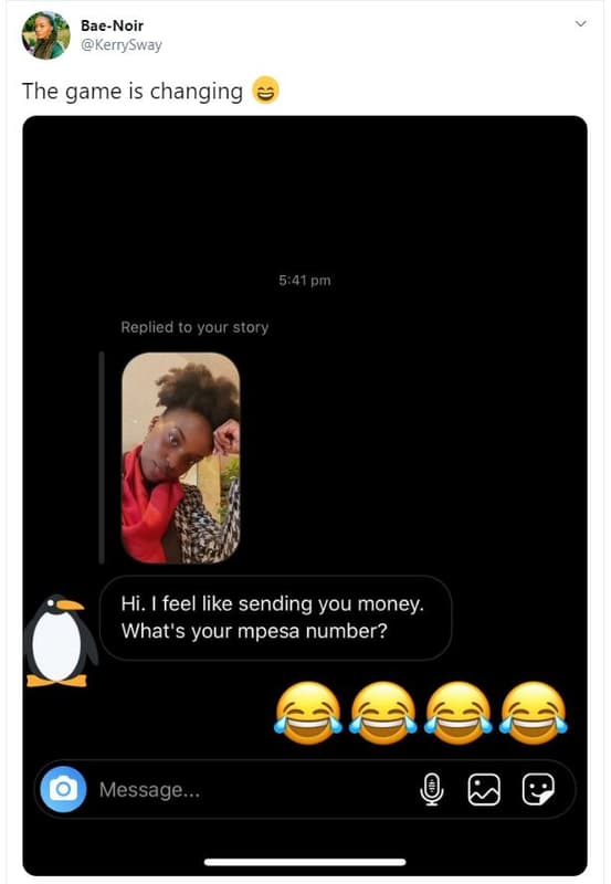 Baenoir kerrysway the game is changing 5.41 pm replied to your story hi. feel li