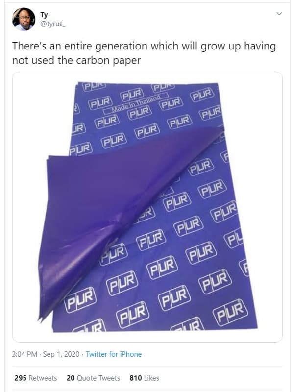 Ty tyrus _ there's an entire generation which will grow up having not used the c