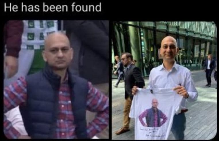 He has been found