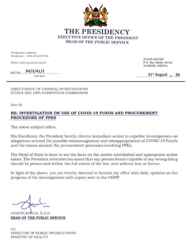 The presidency executive office of the president head of the public service tele