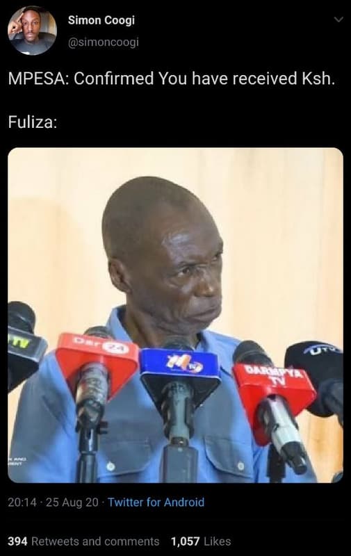 Simon coogi simoncoogi mpesa confırmed you have received ksh. fuliza 20.14 25 au