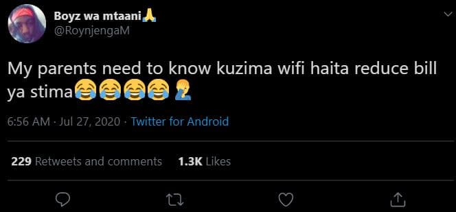 Boyz wa mtaani roynjengam my parents need to know kuzima wifi haita reduce bill