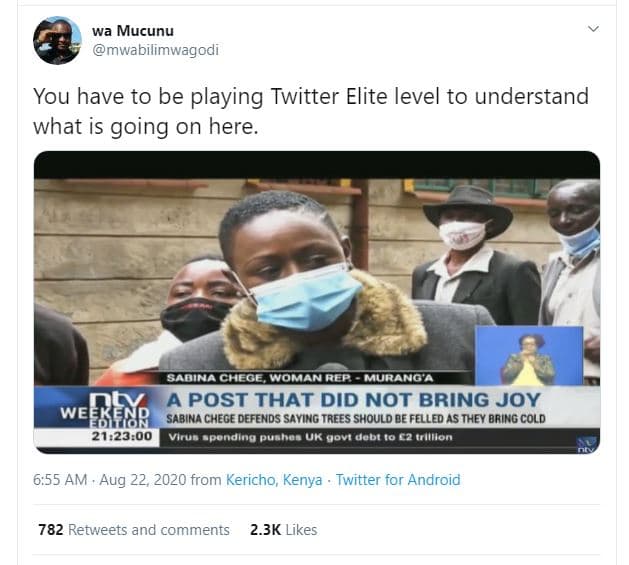 Wa mucunu mwabilimwagodi you have to be playing twitter elite level to understan