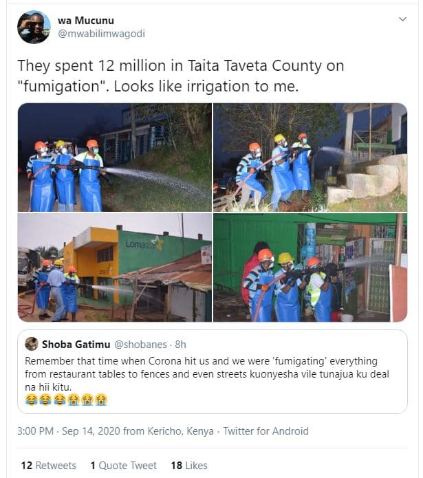 Wa mucunu mwabilimwagodi they spent 12 million in taita taveta county on fumigat