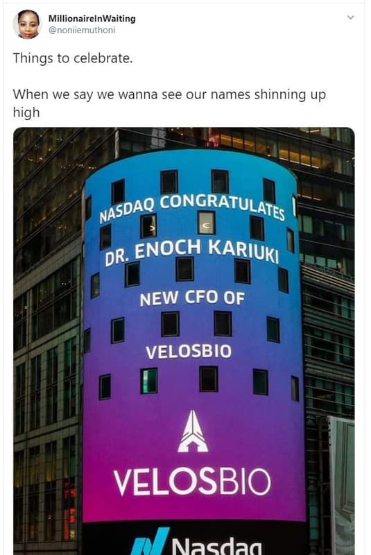 Millionairelnwaiting noniiemuthoni things to celebrate_ when we say we wanna see