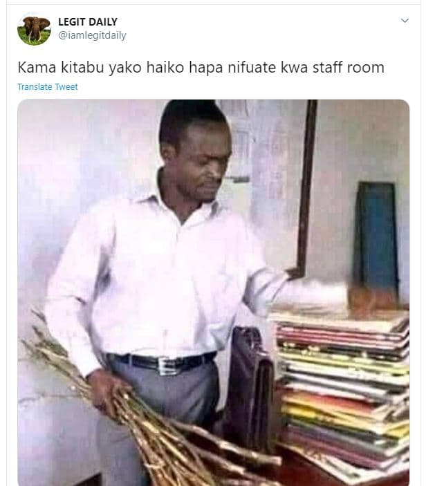 Legit daily iamlegitdaily kama kitabu yako haiko hapa nifuate kwa staff room tra