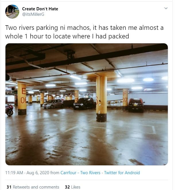 Create don't hate itsmillerg two rivers parking ni machos, it has taken me almos