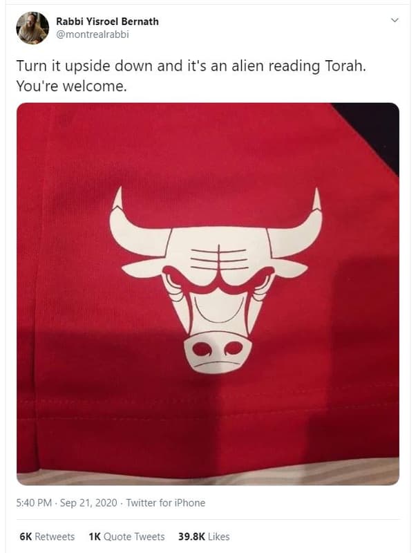 Rabbi yisroel bernath montrealrabbi turn it upside down and it's an alien readin