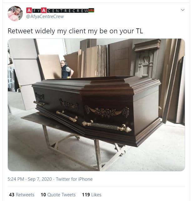 Enirecrew afyacentrecrew retweet widely my client my be on your tl 5.24 pm . sep