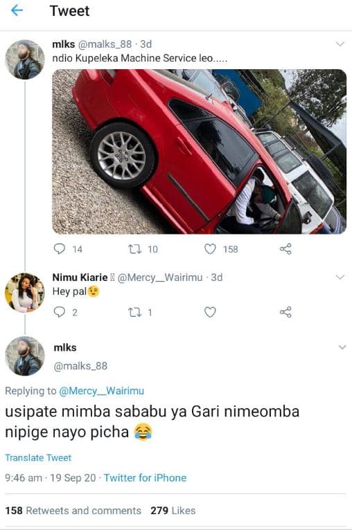 Tweet mlks malks_88 3d ndio kupeleka machine service leo 17 10 158 nimu kiarie m