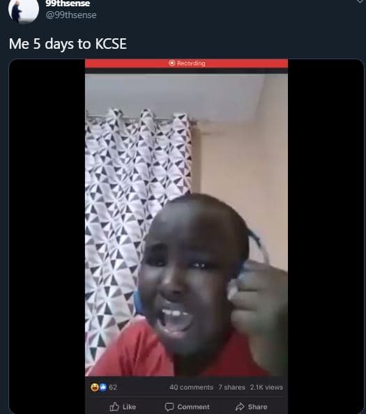 9athsense 99thsense me 5 days to kcse r8codino 40 commenis shares 21k vicws like