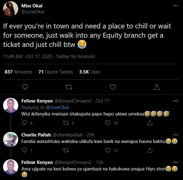 Miss okal juneokal if ever you're in town and need a place to chill or wait for