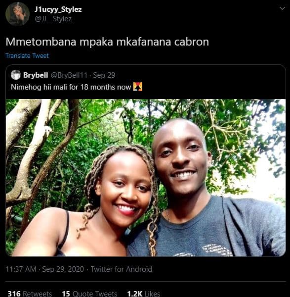Jucyy_stylez jj _stylez mmetombana mpaka mkafanana cabron translate tweet brybel
