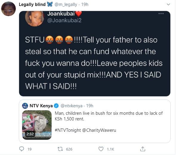 Legally blind 83 m_legally 19h joankubai joankubai2 stfu tell your father to als