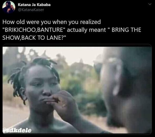 Katana ja kababa katanakaiser how old were you when you realized brikichoo,bantu