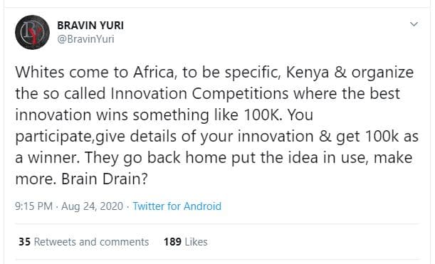 Bravin yuri bravinyuri whites come to africa to be specific kenya organize the s