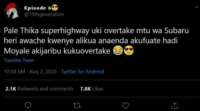 Episode 19thgeneration pale thika superhighway uki overtake mtu wa subaru heri a