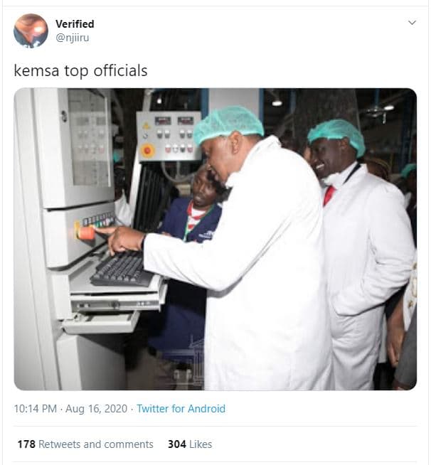 Verified njiiru kemsa top officials 10.14 pm aug 16, twitter for android 178 ret