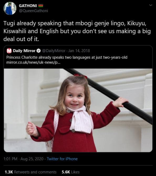 Gathoni queengathoni tugi already speaking that mbogi genje lingo kikuyu kiswahi