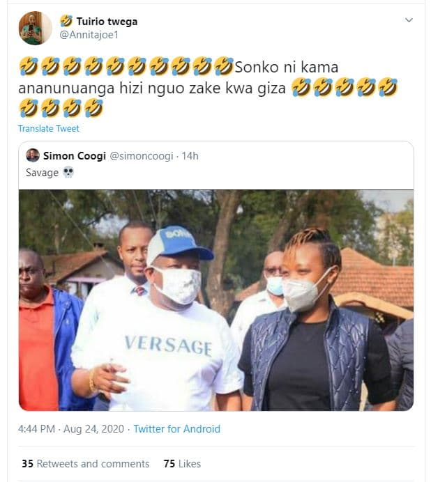 Tuirio twega annitajoe1 bbvvvvjsonko ni kama ananunuanga hizi nguo zake kwa giza