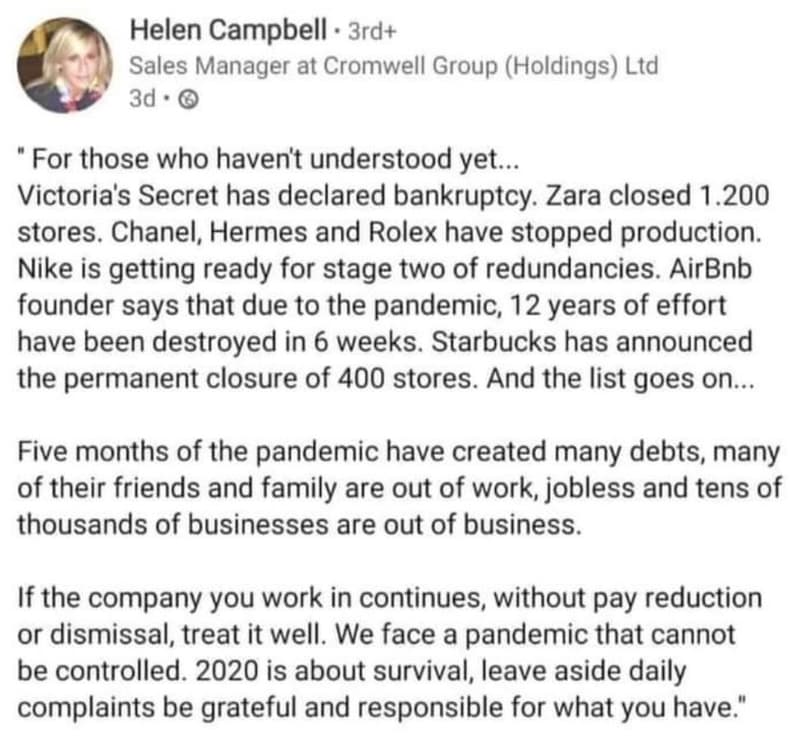 Helen campbell 3rd sales manager at cromwell group holdings ltd 3d . for those w