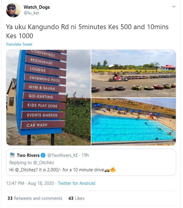 Watch dogs lu_kel ya uku kangundo rd ni sminutes kes 500 and 1omins kes translat