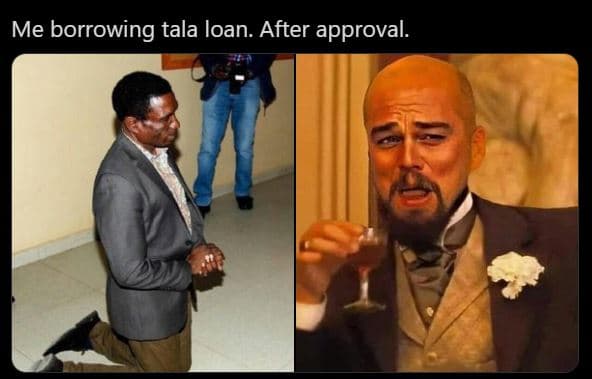 Me borrowing tala loan. after approval.