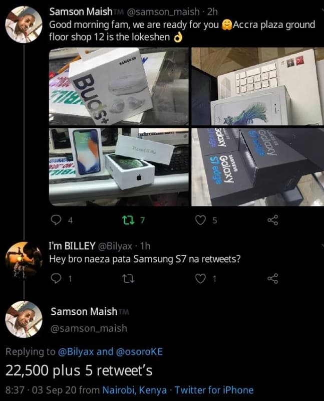 Samson maishrm samson_maish 2h good morning fam we are ready for you accra plaza