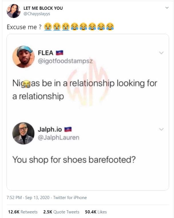 Let me block you chayyslayys excuse me ? fffseeee flea igotfoodstampsz nig js ja