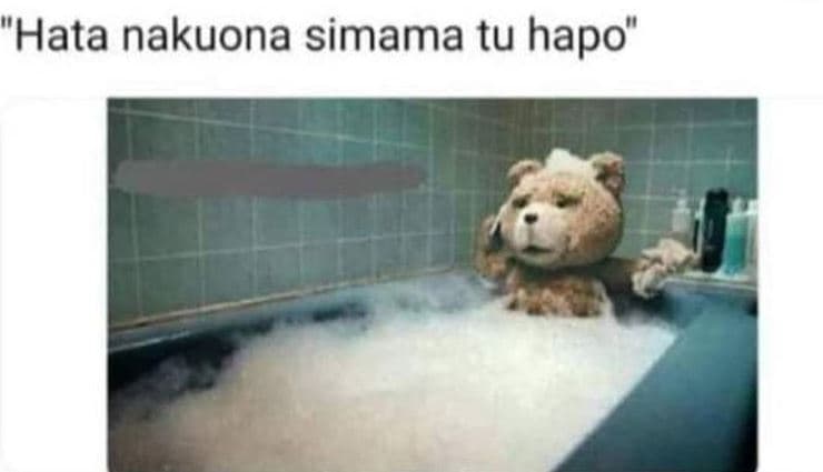 Hata nakuona simama tu hapo