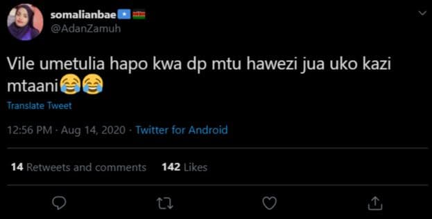 Somalianbae adanzamuh vile umetulia hapo kwa dp mtu hawezi jua uko kazi mtaani t