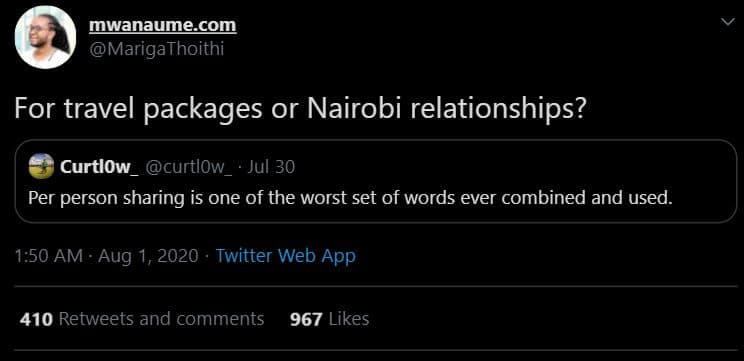 Mwanaune com marigathoithi for travel packages or nairobi relationships? curtlow