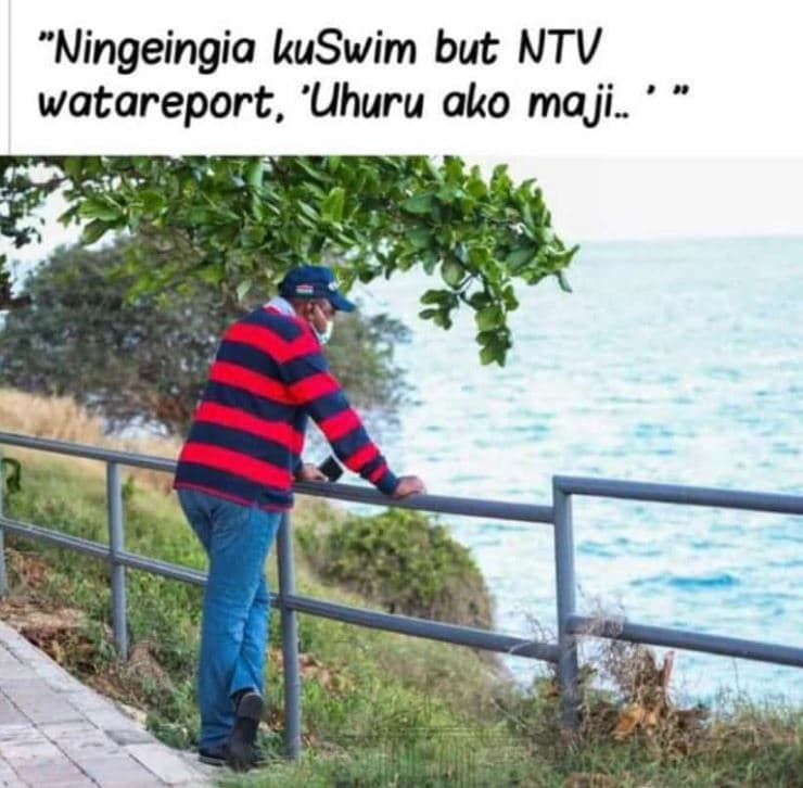 Ningeingia kuswim but ntv watareport, 'uhuru ako maji_