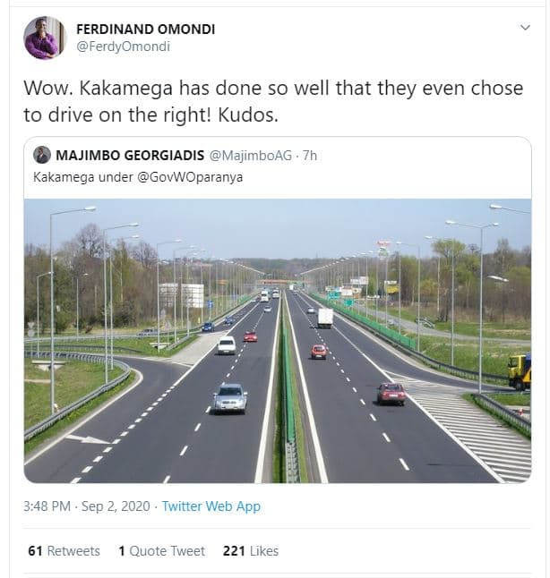 Ferdinand omondi ferdyomondi wow. kakamega has done so well that they even chose