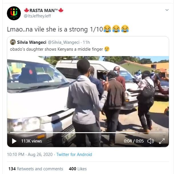 Rasta man itsjeffreyjeff lmao.na vile she is a strong 1 silvia wangeci silvia_wa