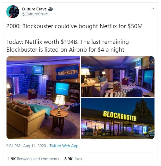 Culture crave culturecrave blockbuster could've bought netflix for som today net