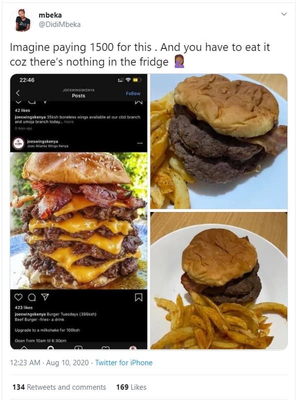 Mbeka didimbeka imagine paying for this and you have to eat it coz there's nothi