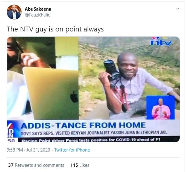 Abusakeena fauzkhalid the ntv guy is on point always ftv addistance from home go