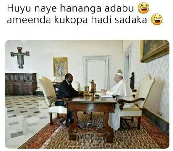 Huyu naye hananga adabu ameenda kukopa hadi sadaka