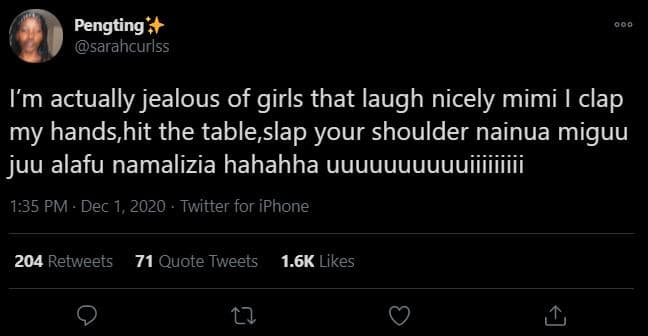 Pengting sarahcurlss im actually jealous of girls that laugh nicely mimi clap my