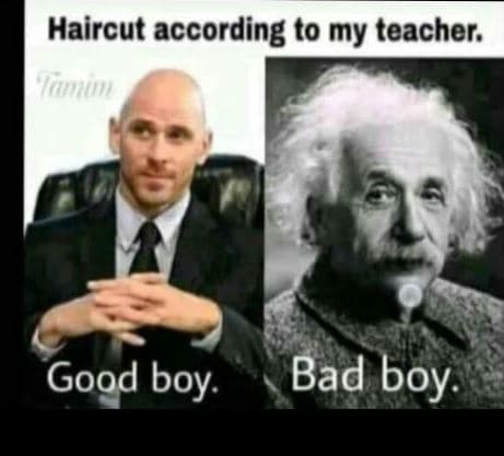 Haircut according to my teacher 'inu good boy bad boy