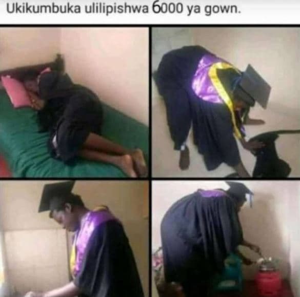 Ukikumbuka ulilipishwa ya gown.