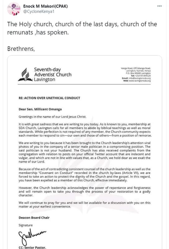 Enock m makoricpak cyclonekenya1 the holy church church of the last days, church