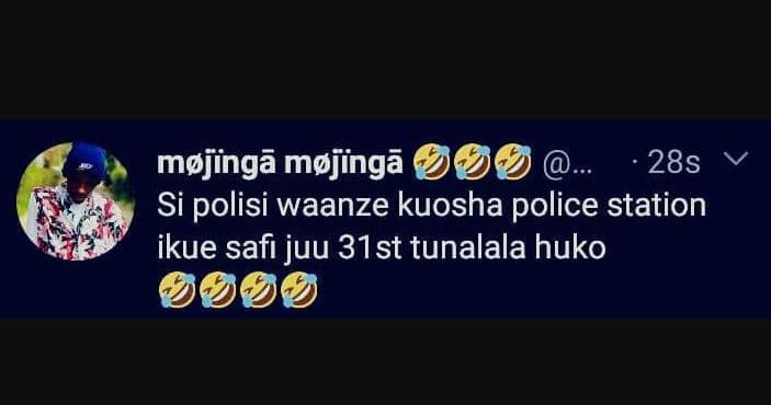 Mpjingã mpjingã 28s si polisi waanze kuosha police station ikue safi juu 31st tu