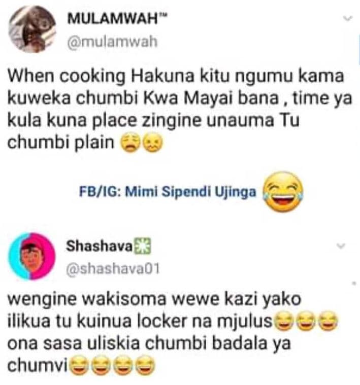 Mulamwah mulamwah when cooking hakuna kitu ngumu kama kuweka chumbi kwa mayai ba