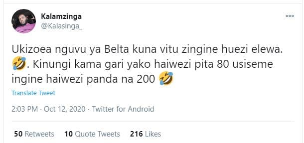 Kalamzinga kalasinga_ ukizoea nguvu ya belta kuna vitu zingine huezi elewa kinun