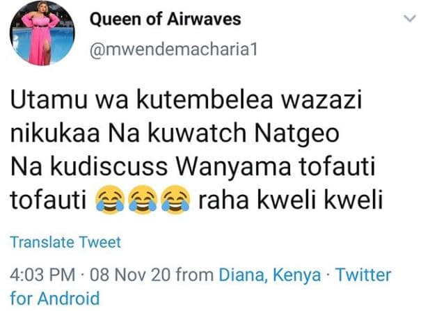 Queen of airwaves mwendemacharia1 utamu wa kutembelea wazazi nikukaa na kuwatch
